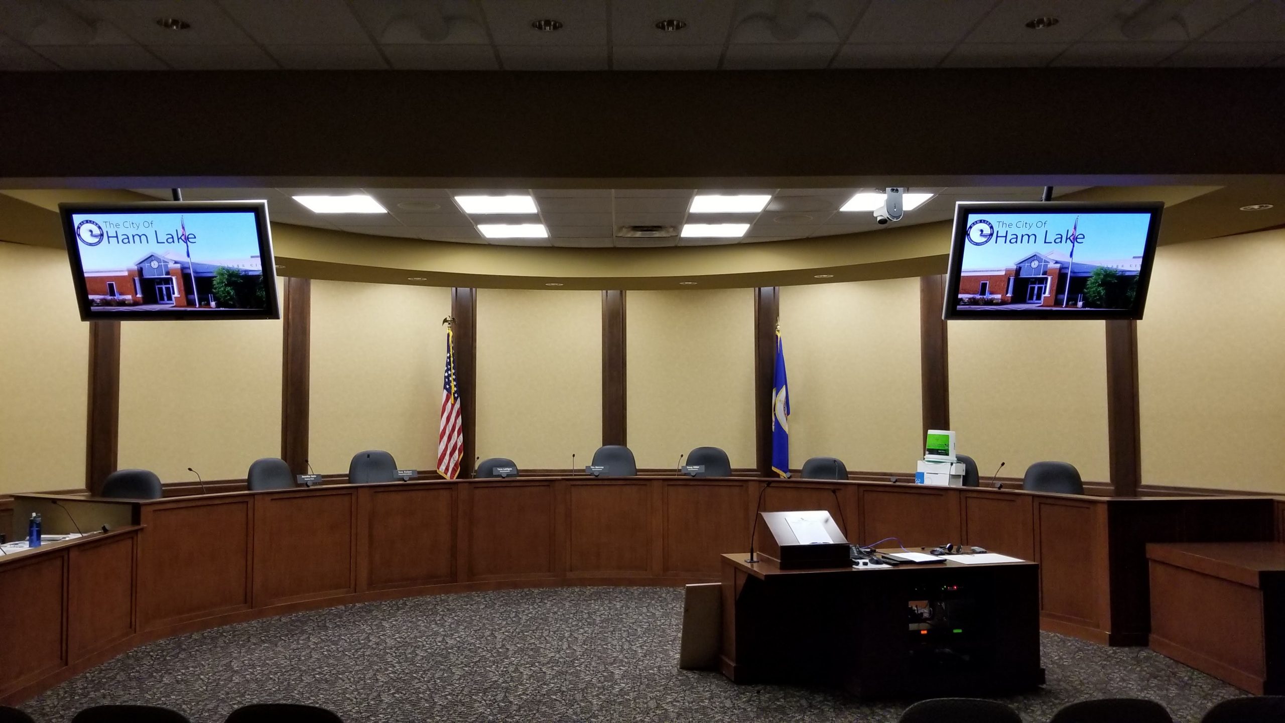 City of Ham Lake Council Chambers Presentation Monitors