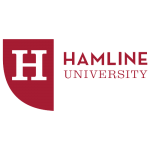 The logo for Hamline University