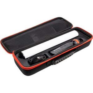 A marketing shot of an Aputure light kit.